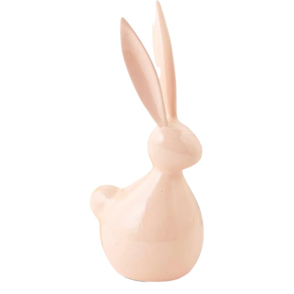 Sold out!  Mini Metal Easter Bunny Decor – 3”–5” Glossy Spring Figurine Set of 6 - Picture 9 of 9